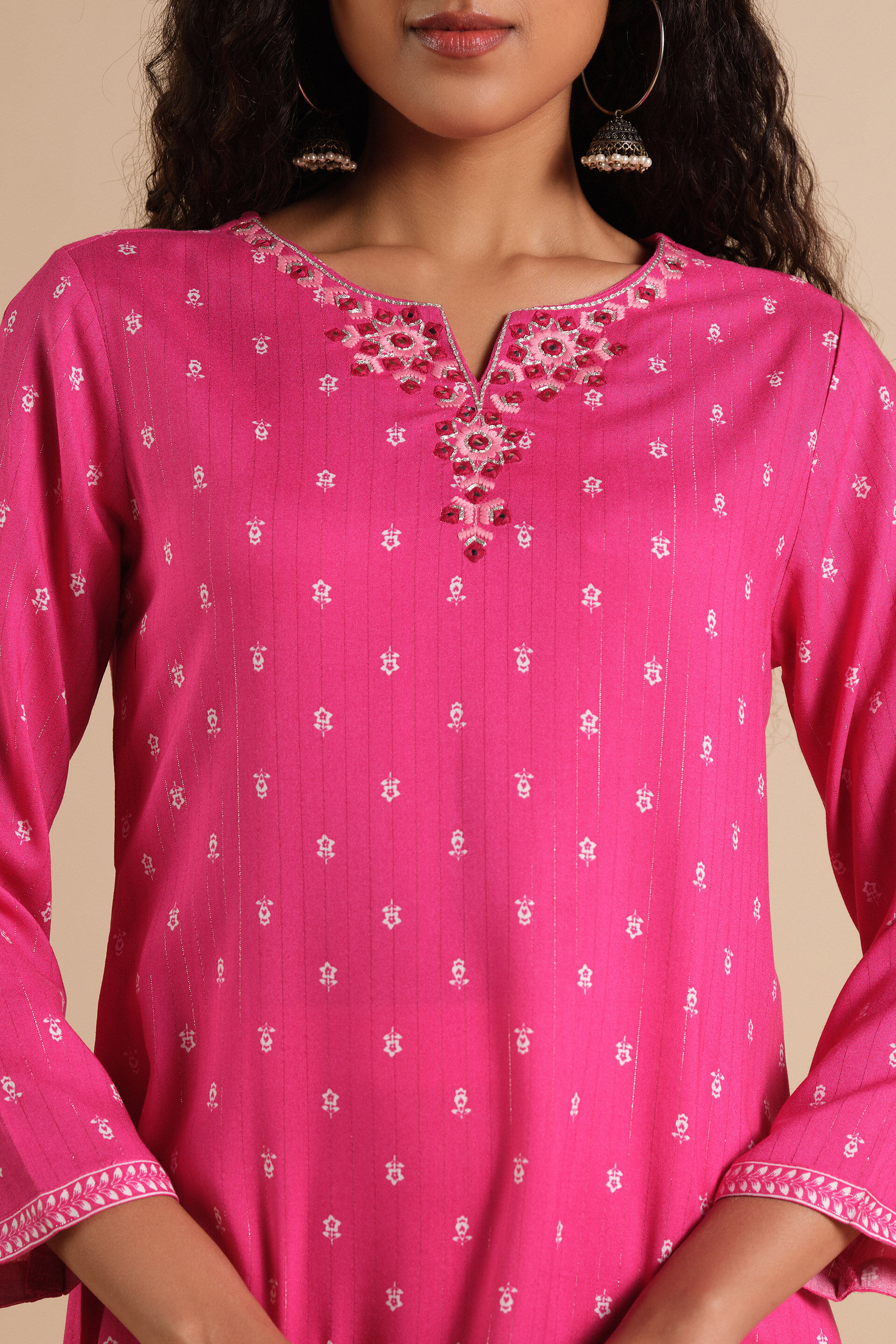 Gulab Rang Kurta, Pink, image 5